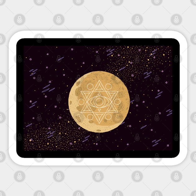 Magic Moon Sticker by Sierraillustration